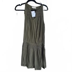 Kamy Brooks New York Olive Sleeveless Dress - Size S